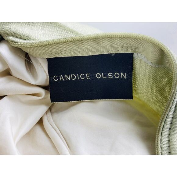 Set 2 Candice Olson Throw Pillows with down filled inserts wood bead edging Soft - Picture 5 of 7